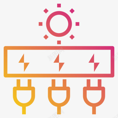 太阳能太阳能2梯度图标