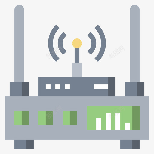 路由器智能技术23扁平svg_新图网 https://ixintu.com 路由器 智能 技术 扁平