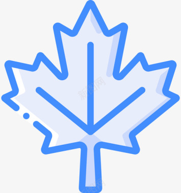 枫叶加拿大10蓝色图标