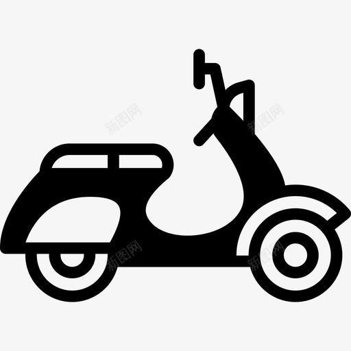 摩托车自行车轻便摩托车svg_新图网 https://ixintu.com 摩托车 自行车 轻便
