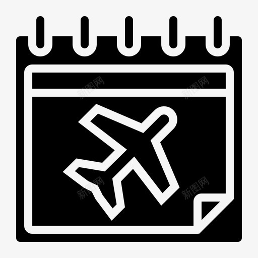 日历日期计划svg_新图网 https://ixintu.com 旅行 日历 日期 计划 日程 假期 glyph
