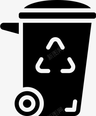 垃圾箱塑料制品1填充图标