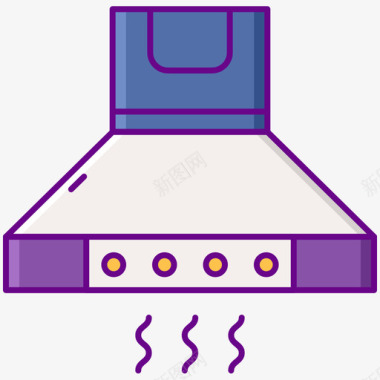 抽气罩实验室58线性颜色图标