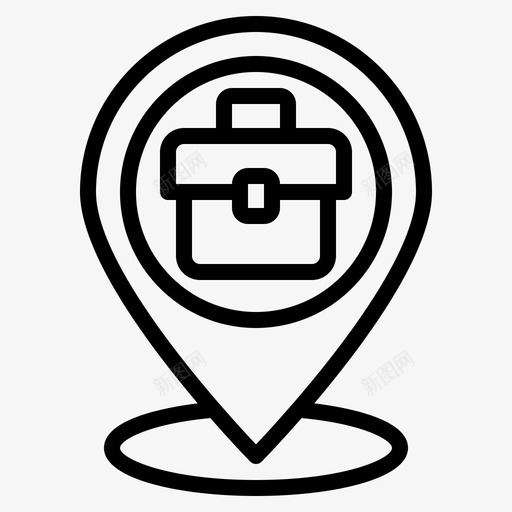 工作导航和地图5线性svg_新图网 https://ixintu.com 工作 导航 地图 线性