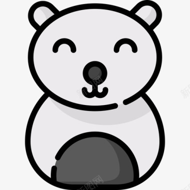 北极熊北极29线形颜色图标