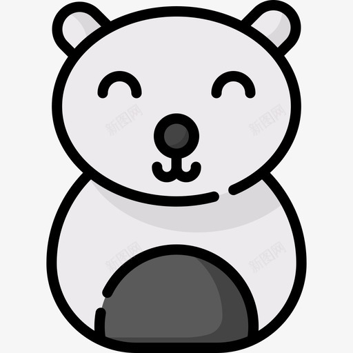 北极熊北极29线形颜色svg_新图网 https://ixintu.com 北极熊 北极 线形 颜色