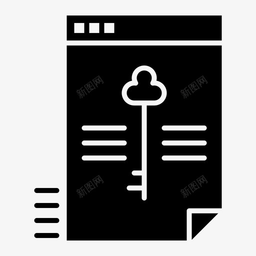 文件数据钥匙svg_新图网 https://ixintu.com 文件 数据 钥匙 安全 数字 营销