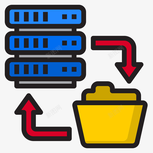 备份网络托管66线颜色svg_新图网 https://ixintu.com 备份 网络 托管 颜色