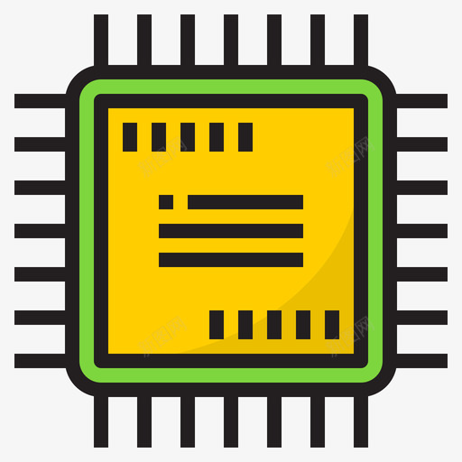 处理器网络技术15线性彩色svg_新图网 https://ixintu.com 处理器 网络技术 线性 彩色