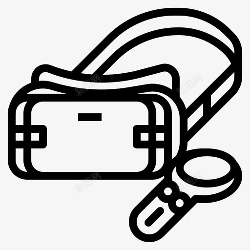 Vr眼镜小工具27轮廓svg_新图网 https://ixintu.com Vr 眼镜 小工 工具 轮廓