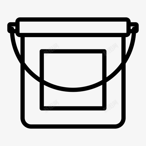桶建筑塑料svg_新图网 https://ixintu.com 建筑 塑料 工具 工作