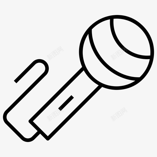 麦克风音频输入设备svg_新图网 https://ixintu.com 麦克风 音频 输入 设备 录音 烟火 火线 图标