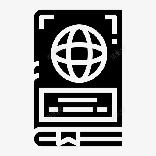 护照书籍身份svg_新图网 https://ixintu.com 旅行 护照 书籍 身份