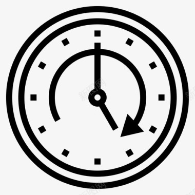 时钟194办公室直线型图标