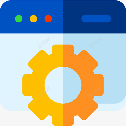 网络设置在线营销26扁平svg_新图网 https://ixintu.com 网络 设置 在线 营销 扁平