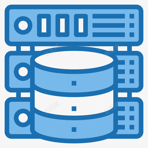 数据库存储接口95蓝色svg_新图网 https://ixintu.com 数据库 存储 接口 蓝色