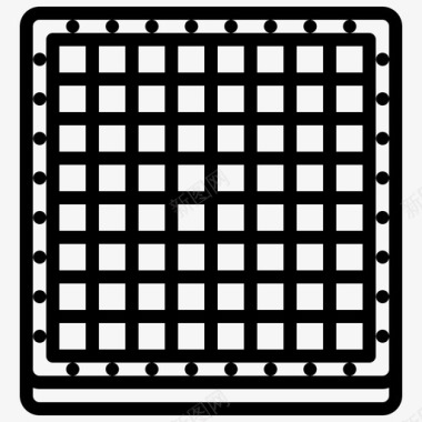 棋盘国际象棋12直线图标