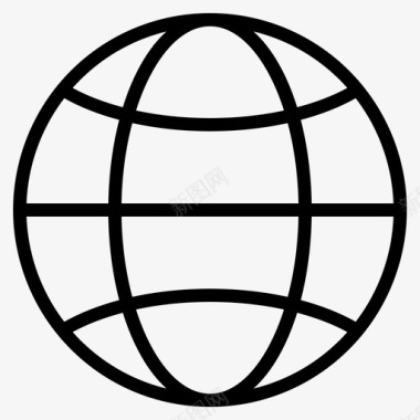 全球互联网地图图标