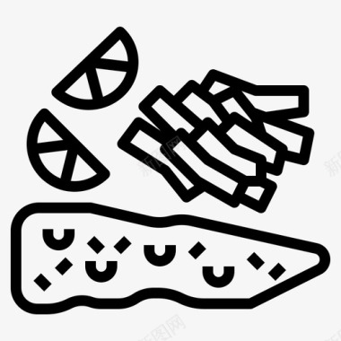 炸鱼薯条快餐96概述图标