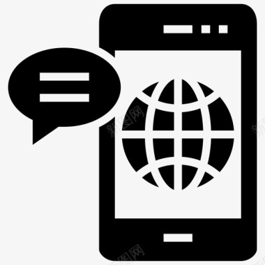 全球通信国际呼叫移动通信图标