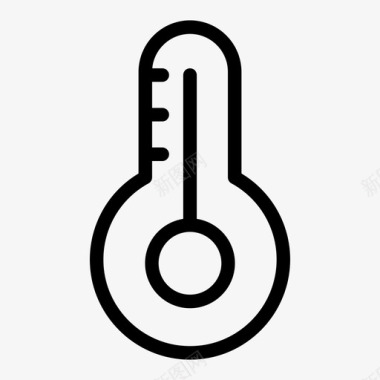 温度计气候预报图标