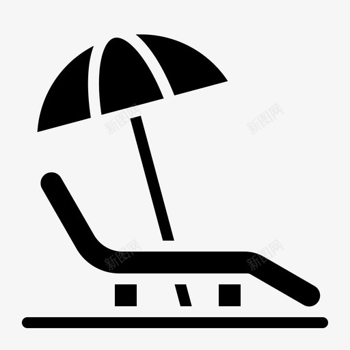 沙滩椅躺椅暑假svg_新图网 https://ixintu.com 沙滩椅 暑假 躺椅 假期 雕文