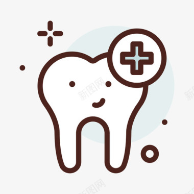 牙科学牙医62线性颜色图标