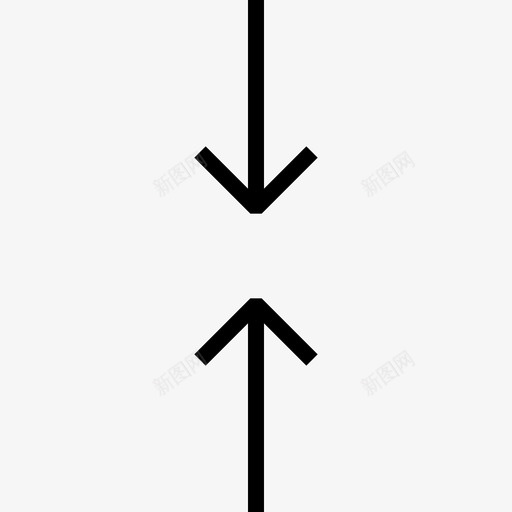 收缩垂直线方向指示器svg_新图网 https://ixintu.com 垂直线 收缩 方向 指示器 标志 箭头