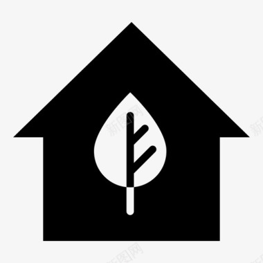 生态屋清洁能源生态图标