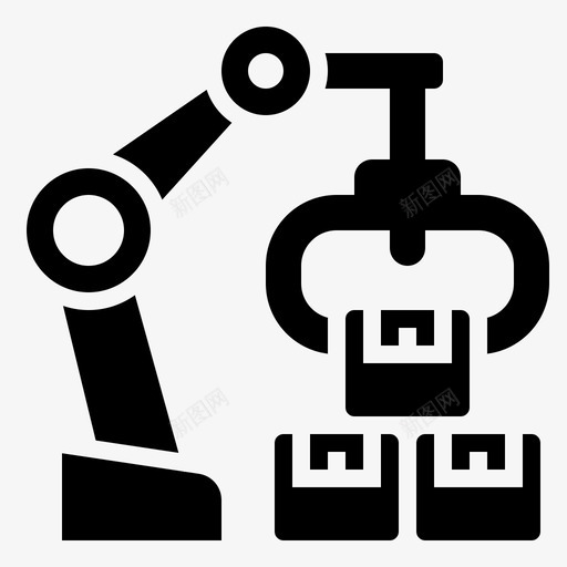 自动化机器人17字形svg_新图网 https://ixintu.com 自动化 机器人 字形