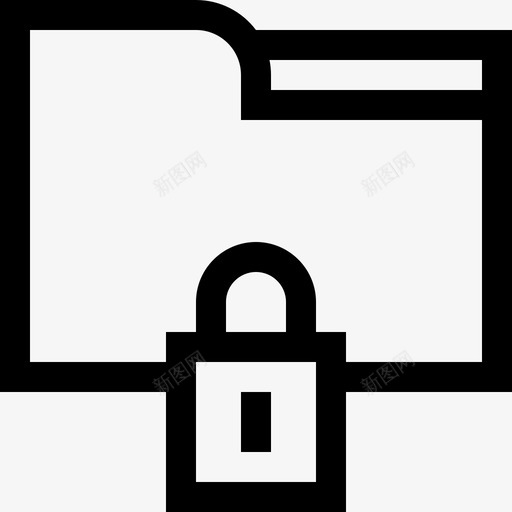 锁定文件夹58线性svg_新图网 https://ixintu.com 锁定 文件夹 线性