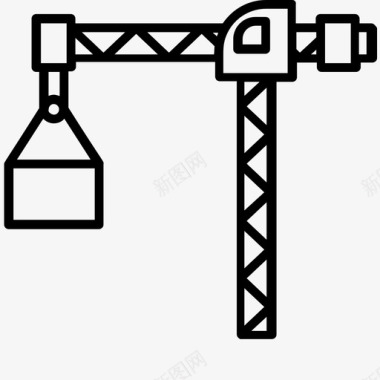 工业塔吊建筑吊工业吊图标