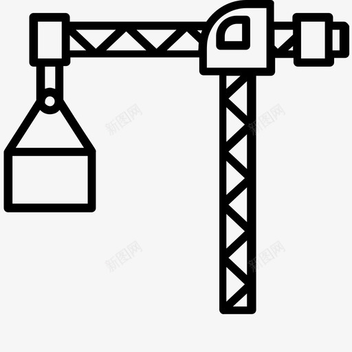 工业塔吊建筑吊工业吊svg_新图网 https://ixintu.com 图标 塔吊 工业 工地塔吊 建筑 施工 矢量 矢量图 起重