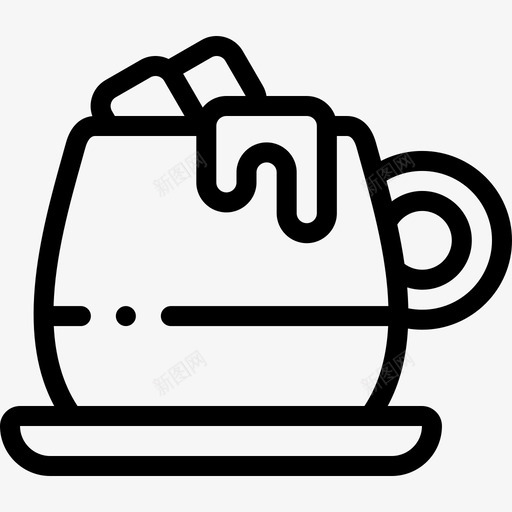 热巧克力该睡觉了49线性svg_新图网 https://ixintu.com 巧克力 睡觉 线性
