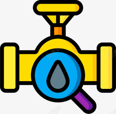 石油石油和天然气4线性颜色图标