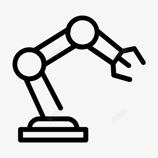 机器人手臂自动化机器人技术svg_新图网 https://ixintu.com 机器人 手臂 自动化 技术 数字 工厂 联网
