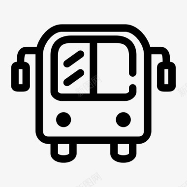 巴士汽车交通工具图标
