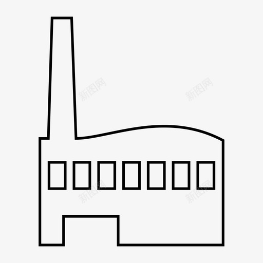 工业大厦工厂svg_新图网 https://ixintu.com 工厂 工业 大厦 制造业 建筑物