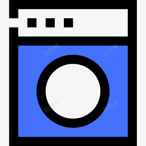 洗衣机电子零件蓝色svg_新图网 https://ixintu.com 洗衣机 电子零件 蓝色