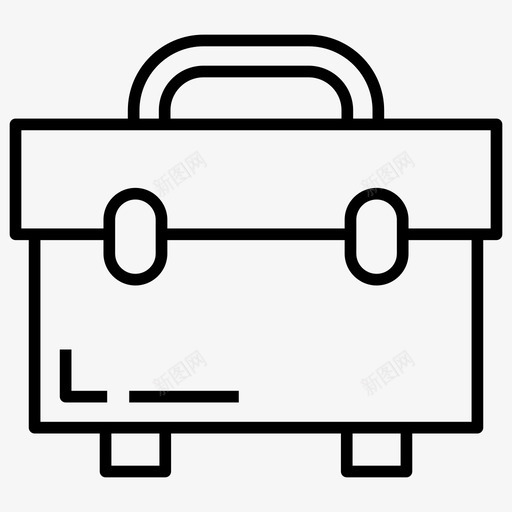 公文包手提箱工具集线向量图标svg_新图网 https://ixintu.com 公文包 手提箱 工具 工具集 集线 向量 图标