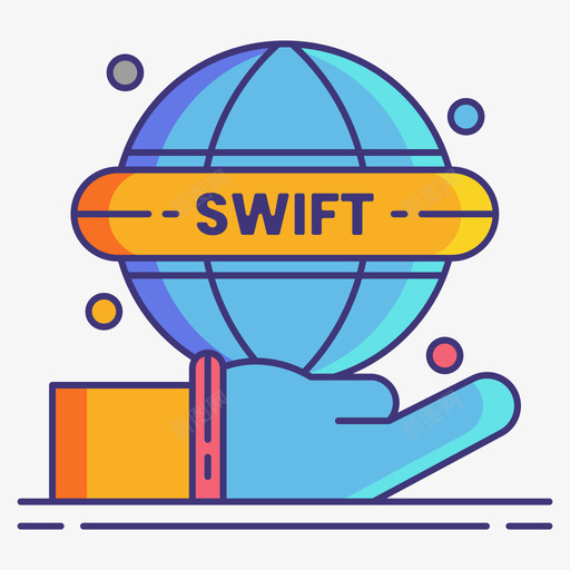 Swiftbanking122线性颜色svg_新图网 https://ixintu.com Swift banking 线性 颜色