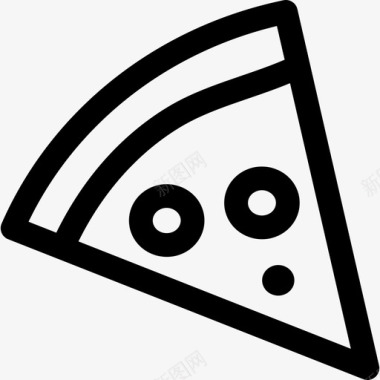 披萨意大利食品5直系图标