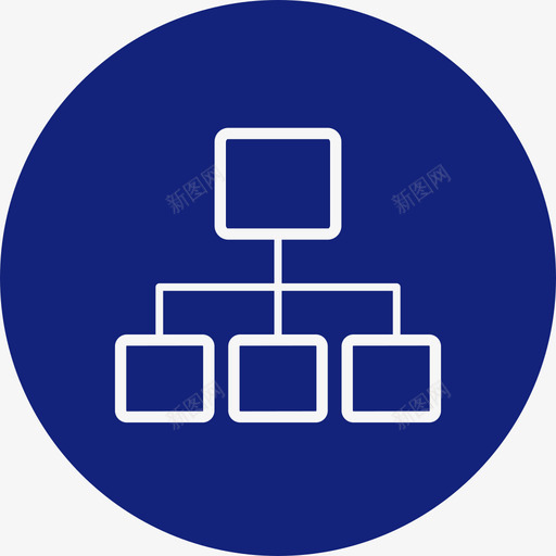 新建下级svg_新图网 https://ixintu.com 新建下级 线性 扁平 简约 商务 圆润 精美 方正 多色 填充