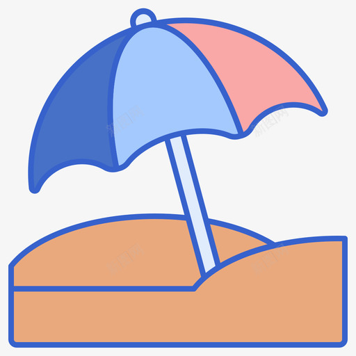 阳伞热带57线形颜色svg_新图网 https://ixintu.com 阳伞 热带 线形 颜色