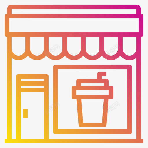 咖啡厅44号店梯度svg_新图网 https://ixintu.com 咖啡厅 44号店 梯度