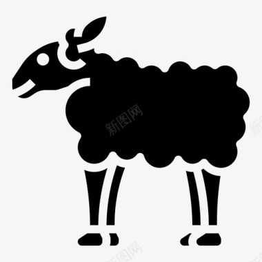 绵羊动物33填充图标