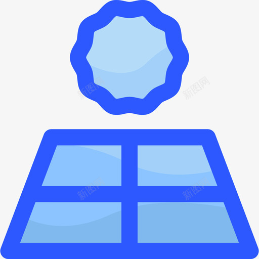 太阳能电池板生态223蓝色svg_新图网 https://ixintu.com 太阳能 电池板 生态 蓝色