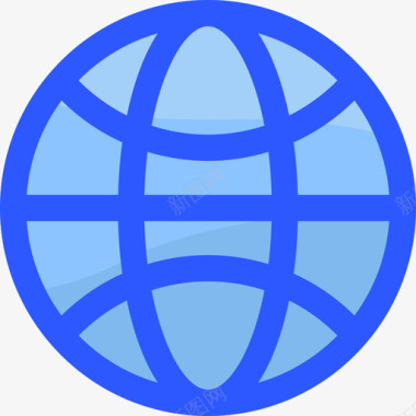 全球电子商务181蓝色图标