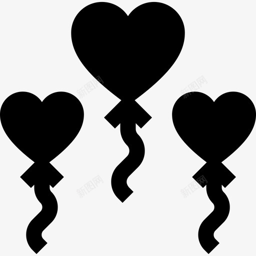 气球婚礼259填充svg_新图网 https://ixintu.com 气球 婚礼 填充