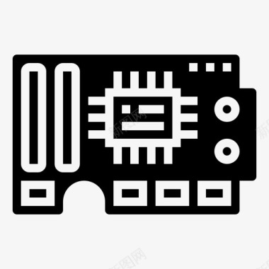 电路板电子元件8字形图标